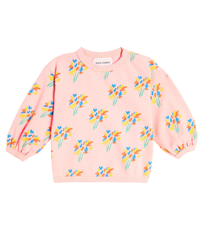 Bobo Choses Baby Fireworks Jersey Sweatshirt In Pink