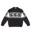 Dolce & Gabbana Dg Intarsia Virgin Wool Sweater In Variante Abbinata