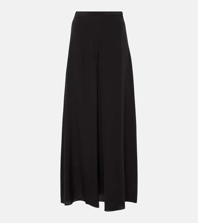 Fforme Lotta Silk Maxi Skirt In Black