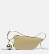 Burberry Patent Leather Shield Sling Shoulder Bag With Silver-tone Ch In Hunter