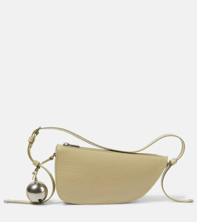 Burberry Mini Shield Sling Bag In Beige