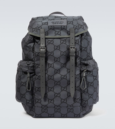 Gucci Gg Large Backpack In Metallic