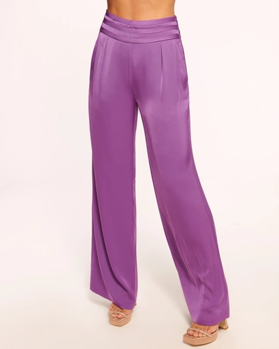 Ramy Brook Joss Wide Leg Pant In Mulberry