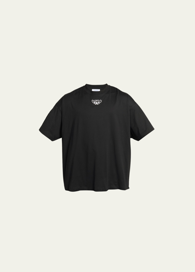 Off-white Men's Bandana Outline Oversized T-shirt In Black