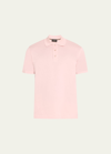 Brioni Men's Solid Cotton Polo Shirt In Green