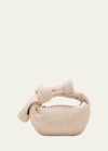 Bottega Veneta Jodie Mini Sock Knit Top-handle Bag In 2627 Dune Melange