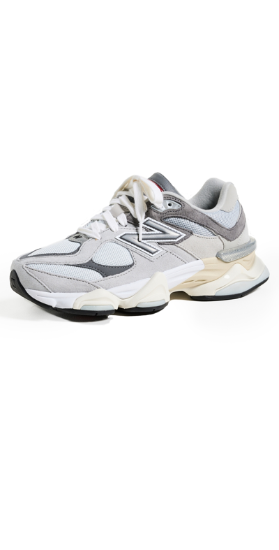 New Balance 9060 Unisex Sneakers Rain Cloud/castlerock/white In Grey/grey