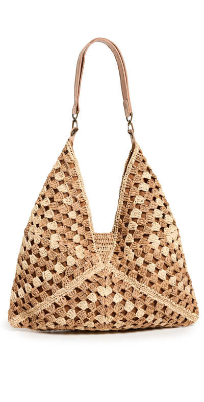 Mar Y Sol Palermo Shoulder Bag Palermo In Sand/natural