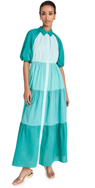 Playa Lucila Colourblock Dress Blue