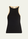 A.l.c Nelly Racerback Tank Top In Black