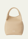 LORO PIANA BALE SMALL LEATHER TOP-HANDLE BAG