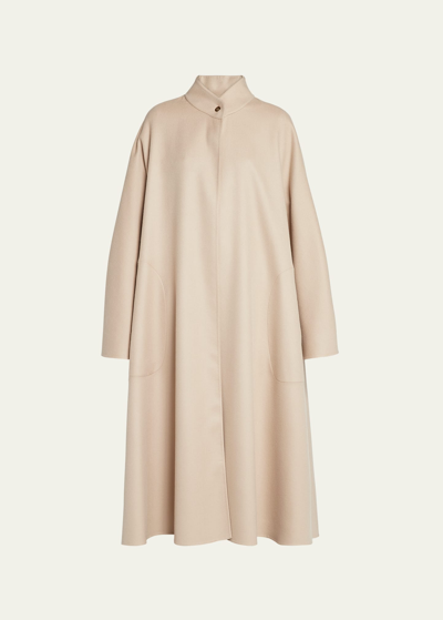 Loro Piana Oversize Trench Coat In D0j5 Ginger Root