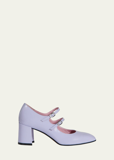 Carel Alice Patent Mary Jane Pumps In Lilac