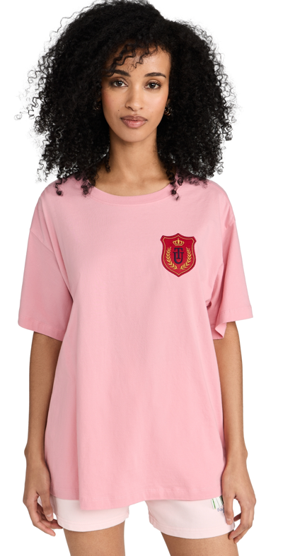 The Upside Logo-appliqué Organic Cotton T-shirt In Pink