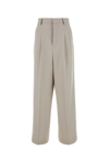 Ami Alexandre Mattiussi Tailored Wide-leg Trousers In Beige O Tan