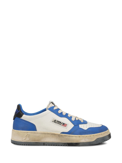Autry Sneakers In Wht/blk/blue