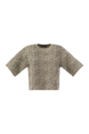 FABIANA FILIPPI FABIANA FILIPPI STITCH TWEED T-SHIRT