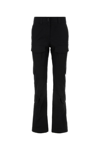 Givenchy Black Flared Cargos Pants In Black