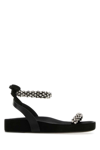 Isabel Marant Embellished Strap Mellan Sandals In Black