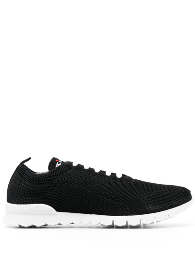 Kiton Low-top Mesh Trainers In Black