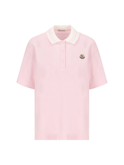 Moncler T-shirts And Polos In Pastel Pink