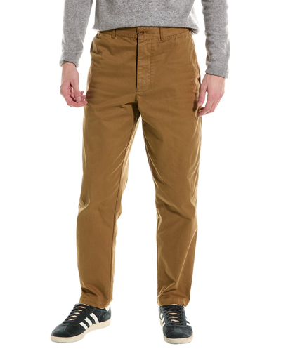 Alex Mill Flat Front Pant In Brown