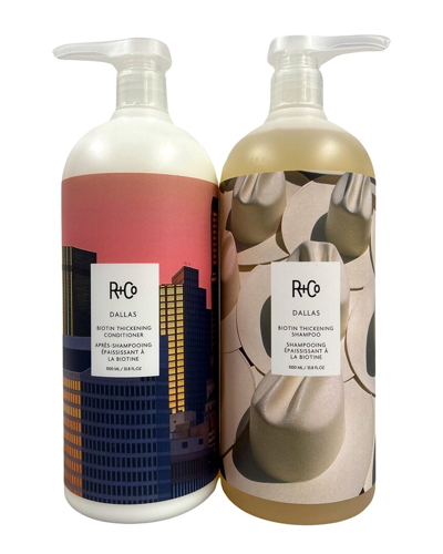 R + Co R+co 33.8oz Dallas Biotin Thickening Shampoo & Conditioner Duo In White