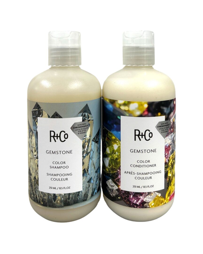 R + Co R+co 8.5oz Gemstone Color Shampoo & Conditioner Duo In White