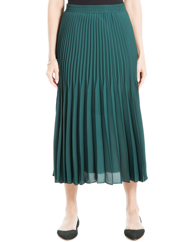 Max Studio Pleated Skirt In Blue