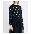 SIMONE ROCHA Dot-Cutout Wool Silk And Cashmere Sweater