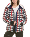 PERFECT MOMENT PERFECT MOMENT HOUNDSTOOTH SKI DUVET DOWN JACKET