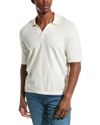 Rag & Bone Interlock Slim Fit Performance Polo In White