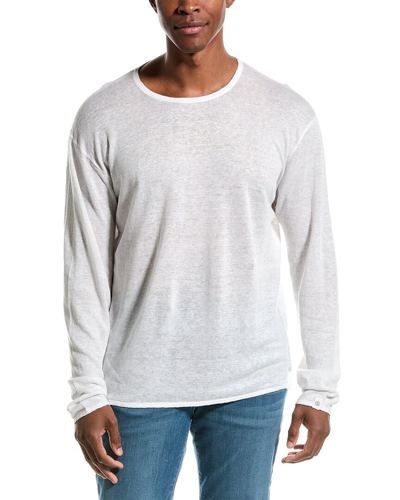 Rag & Bone Kerwin Linen Sweater In White