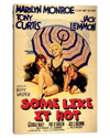 Icanvas Some Like It Hot Film Poster (italian Market) By Radio Days Wall Art