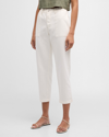 XIRENA MERCER CROPPED TAPERED COTTON PANTS