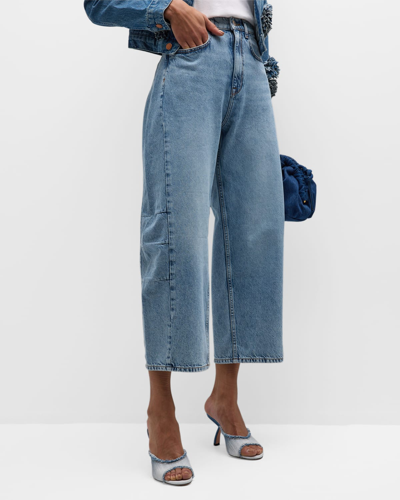 Triarchy Ms. Walker Mid-rise Constructed Jeans In Blue