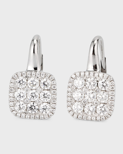 Frederic Sage 18k White Gold Medium Firenze Ii Diamond Earrings In Metallic