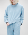 Rag & Bone Vintage Cotton-terry Crewneck Sweatshirt In Raindrop