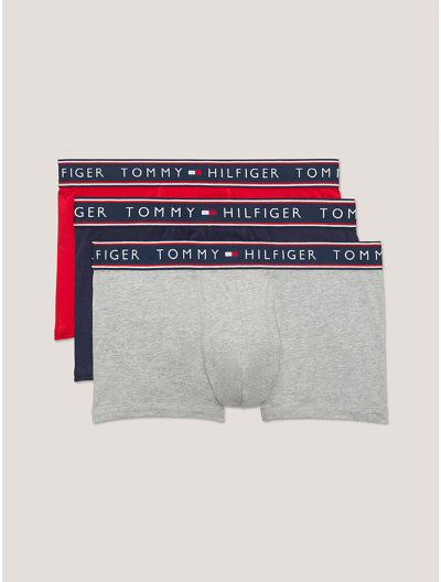 Tommy Hilfiger Cotton Stretch Trunk 3 In Mahogany