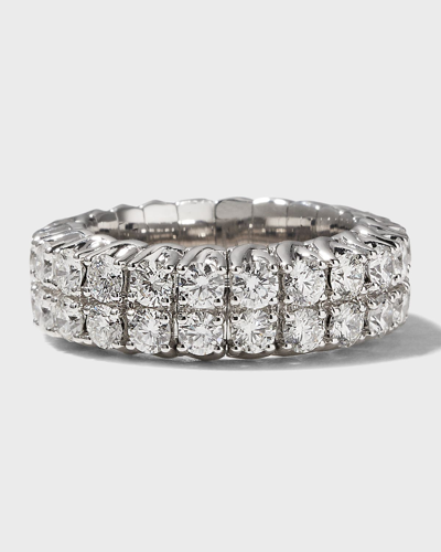 Picchiotti Xpandable 18k White Gold Round-cut Diamond Ring In 10 White Gold