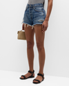 AGOLDE PARKER DISTRESSED DENIM SHORTS