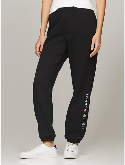 Tommy Hilfiger Embroidered Tommy Logo Sweatpant In Black