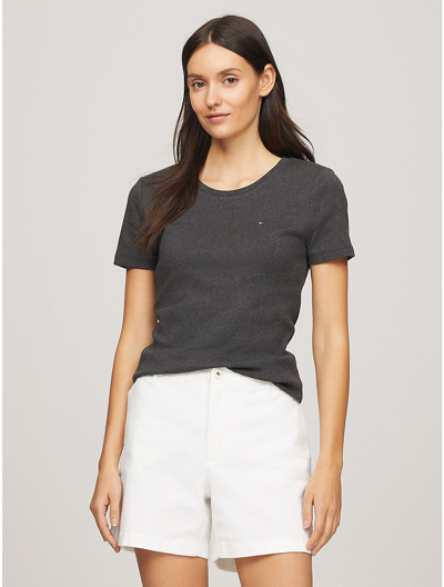Tommy Hilfiger Essential Favorite Crewneck T In Dark Grey Heather