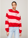 TOMMY HILFIGER RELAXED FIT RUGBY STRIPE SWEATSHIRT