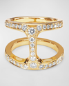 Hoorsenbuhs Dame Phantom Ring With Diamonds And 18k Yellow Gold