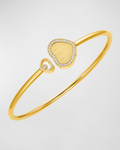 Chopard 18k Yellow Gold Happy Heart Diamond Bracelet In 05 Yellow Gold