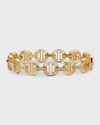 Hoorsenbuhs 18k Yellow Gold Small Link Mmv Bracelet With Diamonds