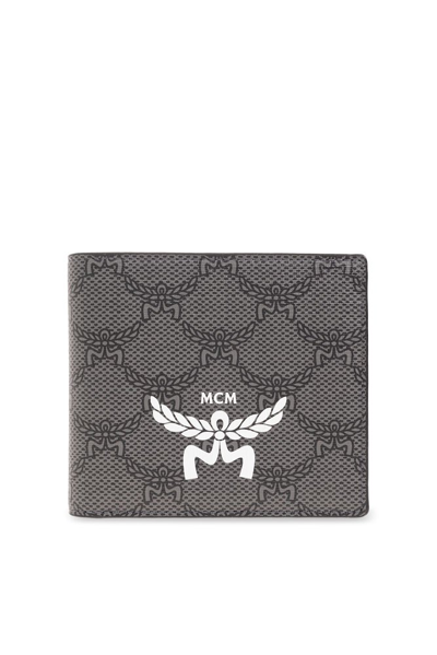 Mcm Logo Printed Bi In Grey