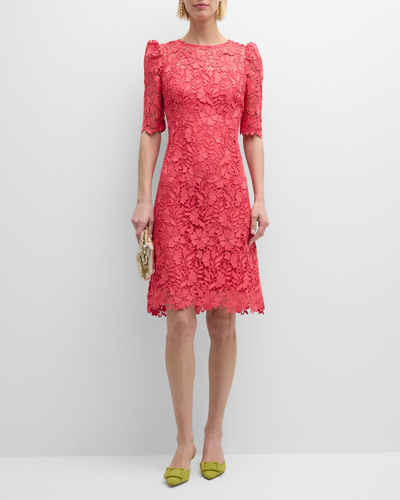 teri jon by rickie freeman lace midi dress Rickie Freeman for Teri Jon A-Line Scalloped Lace Midi Dress