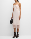 Simone Rocha Lace-trim Slip Dress In Pink